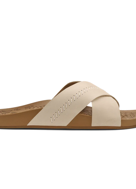 Women's Kipe‘A ‘Olu Leather Slide Sandals