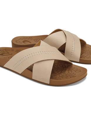 Women's Kipe‘A ‘Olu Leather Slide Sandals