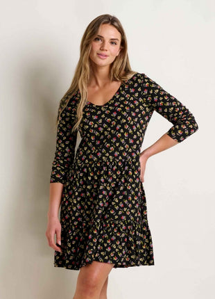 Womens Marley Tiered LS Dress