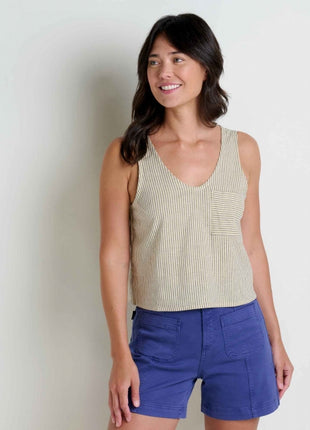 Taj Hemp Button Back Tank