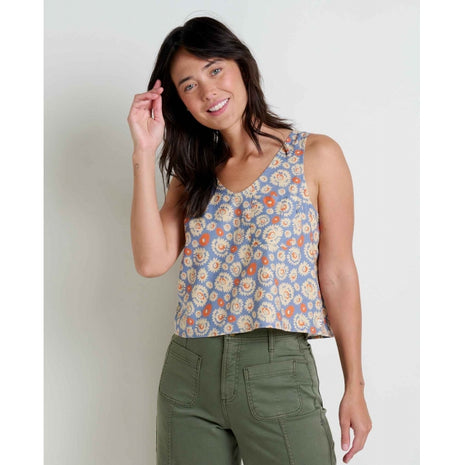 Taj Hemp Button Back Tank