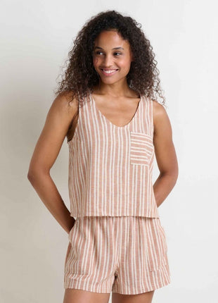 Taj Hemp Button Back Tank