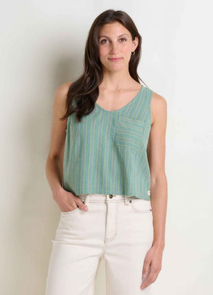 Taj Hemp Button Back Tank