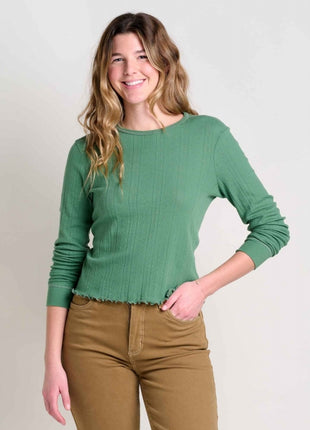 Women's Foothill Pointelle Long Sleeve Crew II