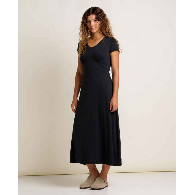 toad and co rose midi dress Toad & Co Rose Midi Short Sleeve Dress - Black