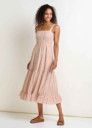 Taj Hemp Tiered Midi Dress