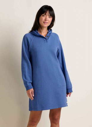 Womens Fernscape LS Hooded Dress
