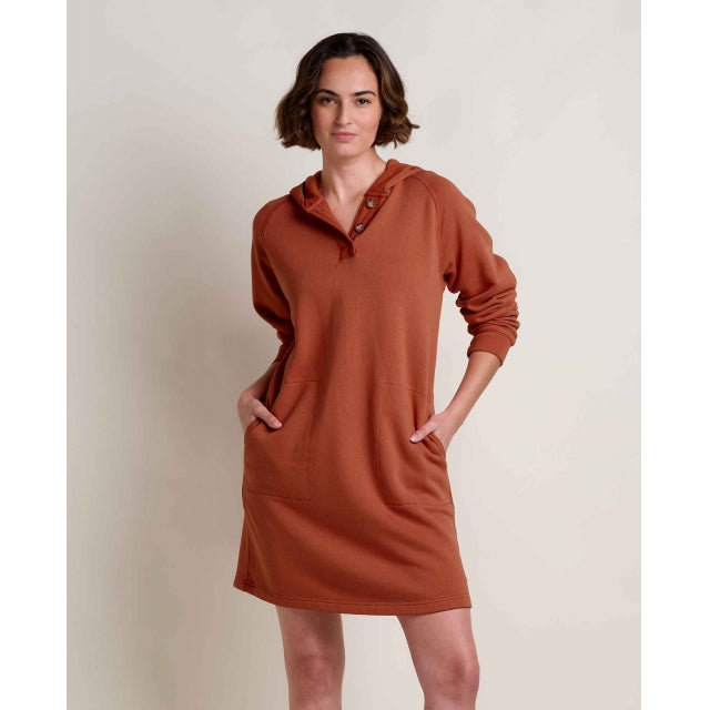 women's hooded dress Fernscape Hooded Dress Dark Roast / XS