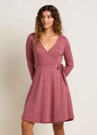 Womens Freesia Wrap LS Dress