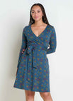 True Navy Flower Print