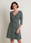 True Navy Retro Print
