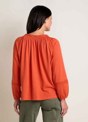 Womens Primo Long Sleeve Peasant Top