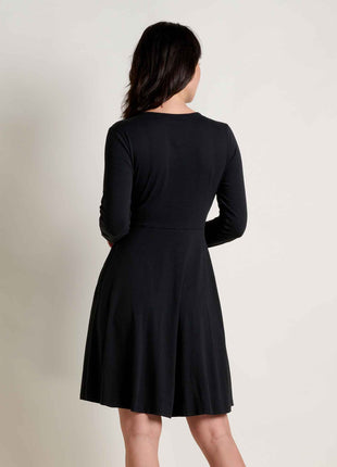 Womens Freesia Wrap LS Dress