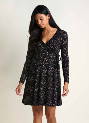 Womens Freesia Wrap LS Dress