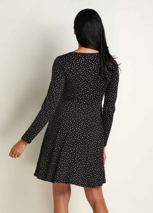 Womens Freesia Wrap LS Dress