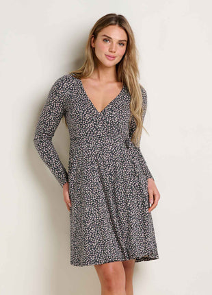 Womens Freesia Wrap LS Dress