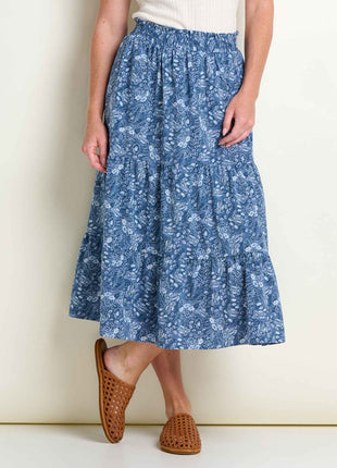 Women's Sunkissed Tiered Midi Skirt
