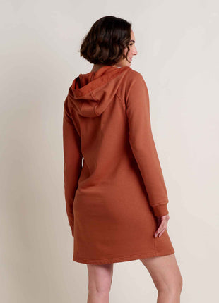 Womens Fernscape LS Hooded Dress