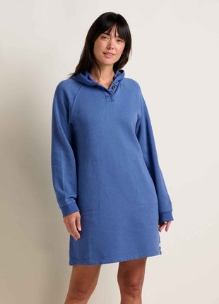 Womens Fernscape LS Hooded Dress