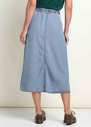 Women's Piñon Soft Denim Midi Skirt