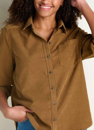Women's Cattail Cord Long Sleeve Shirt