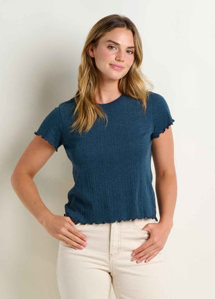 Foothill Pointelle SS Baby Tee