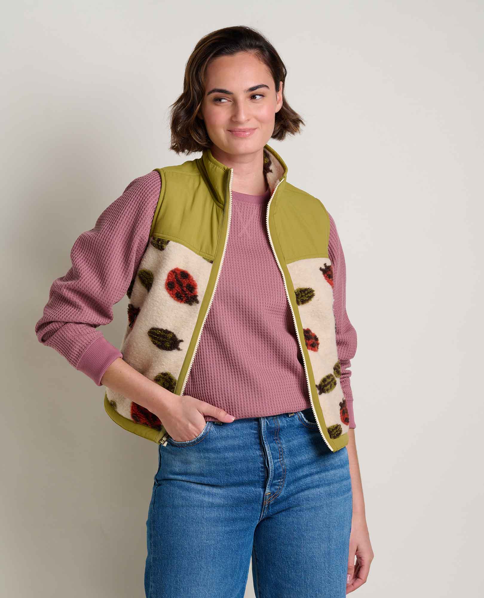 Womens Sespe Sherpa Vest – Toad&Co - Golden - ToadandCo -