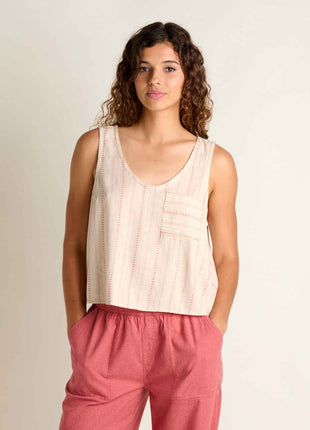 Women's Taj Hemp Button Back Tank