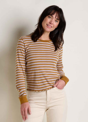 Women's Foothill Pointelle Long Sleeve Crew II