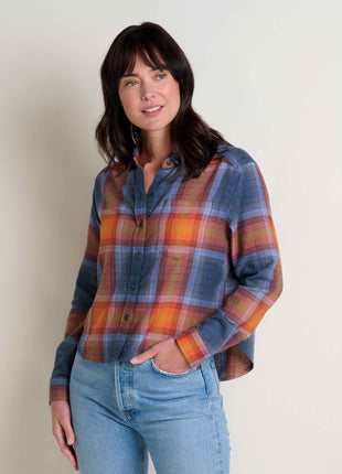 Womens Re-Form Long Sleeve Boxy Flannel