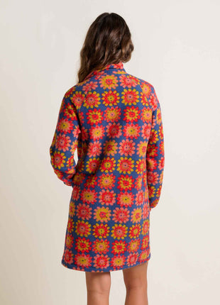 Womens Campo Fleece 1/4 Snap Dress