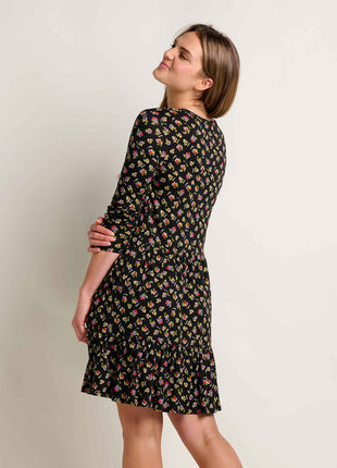 Womens Marley Tiered LS Dress