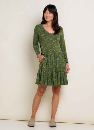 Womens Marley Tiered LS Dress