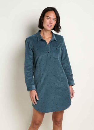 Women's Scouter Cord Popover Long Sleeve Dress