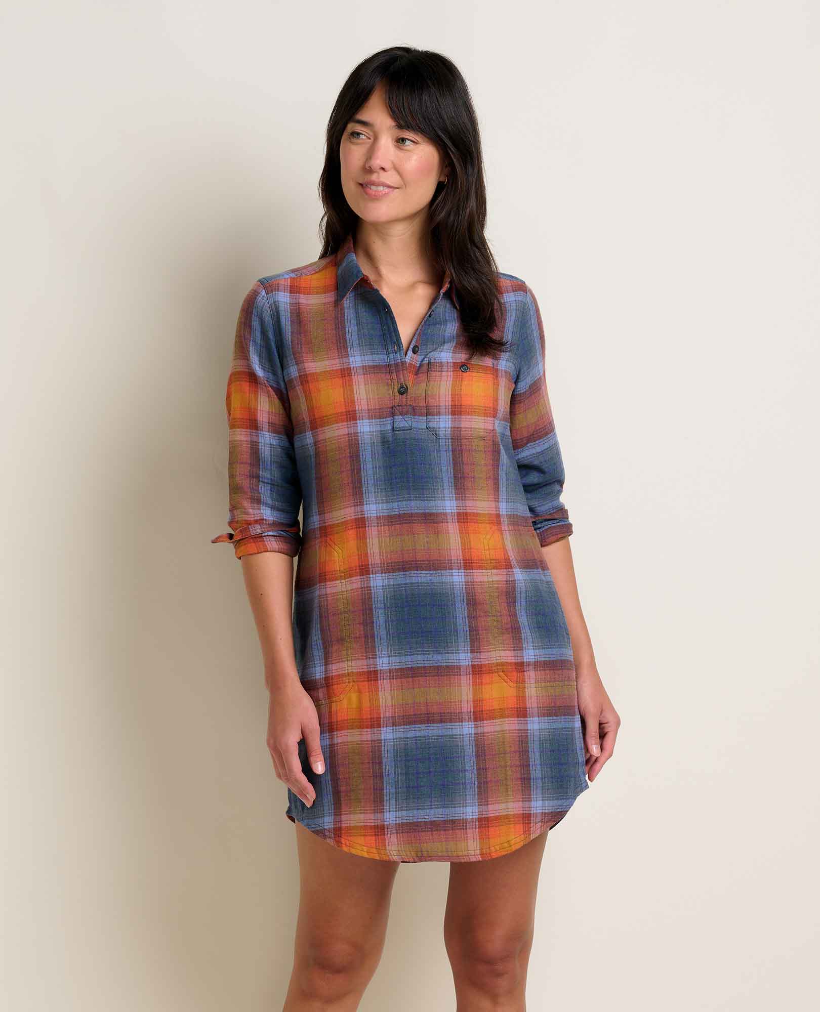 popover shirt dress Duffield Lane Percy Popover Dress Navy & White Stripe XS / Navy & White Stripe