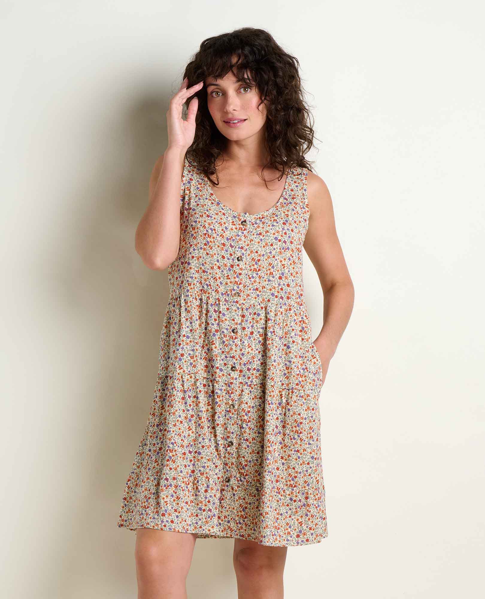 Toad&Co Manzana Tiered Sleeveless Dress