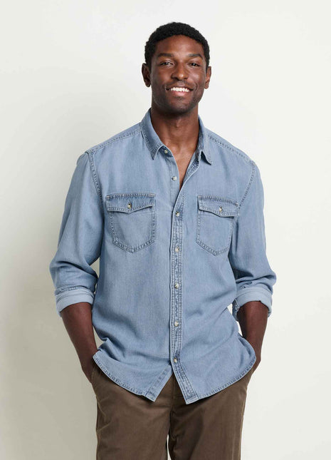 Men's Piñon Soft Denim Long Sleeve Shirt