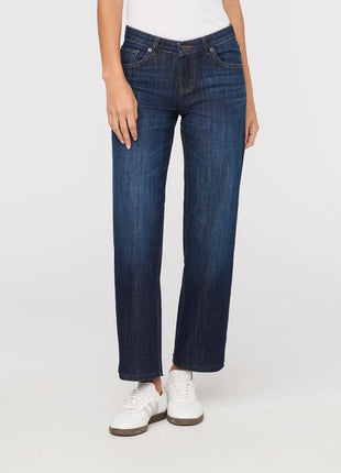Womens Performance Denim Mid Rise Straight