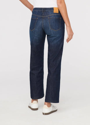 Womens Performance Denim Mid Rise Straight