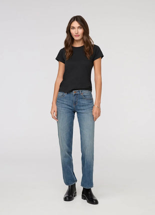 Women's Performance Denim Mid Rise Straight