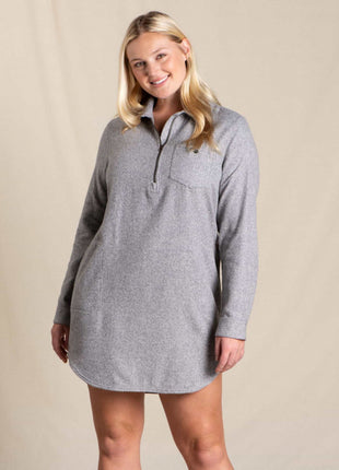 BODIE 1/4 ZIP LS DRESS